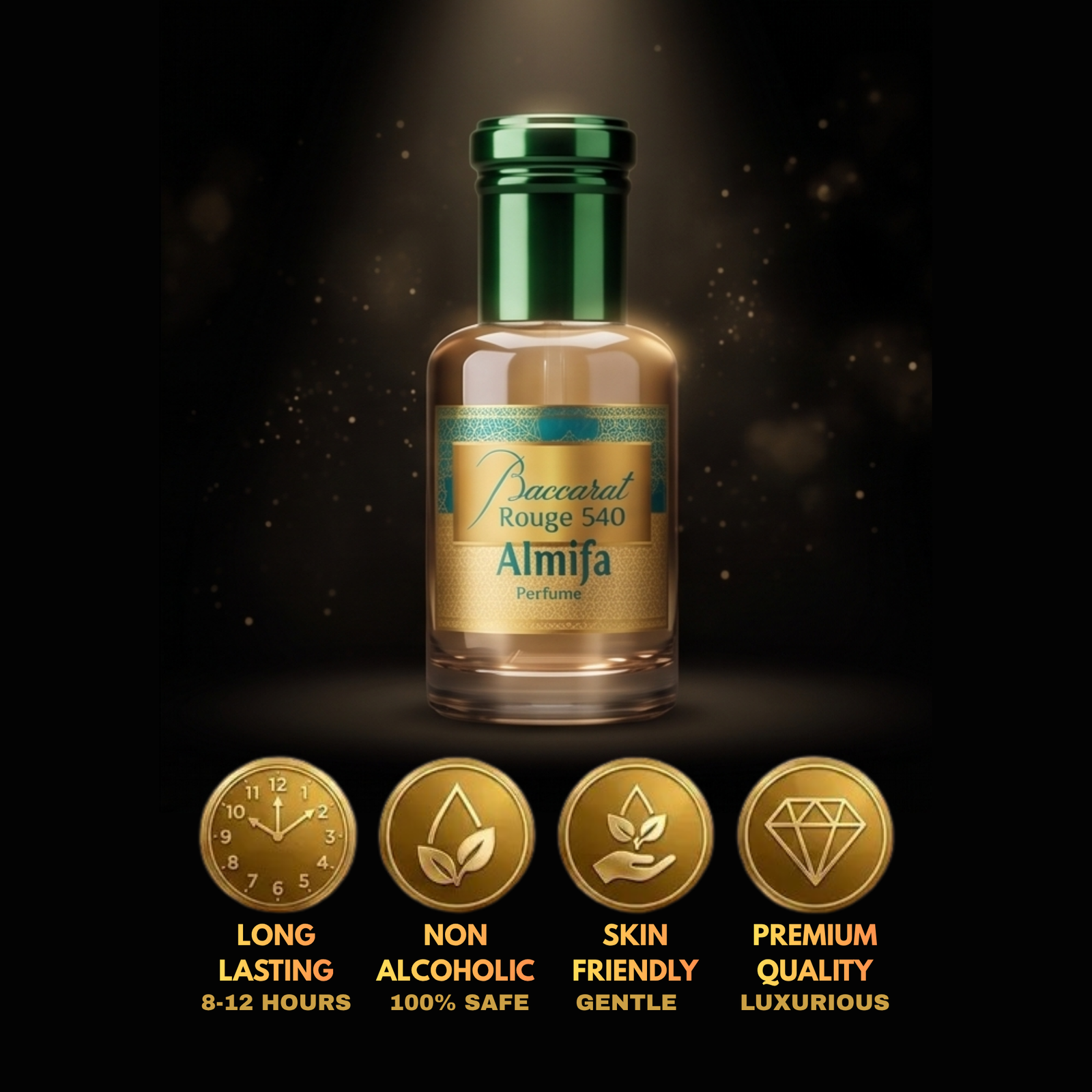 Almifa Baccarat Rouge 540 Attar (6ml) | Inspired by Baccarat Rouge 540 | Premium Non-Alcoholic Long Lasting Unisex Attar