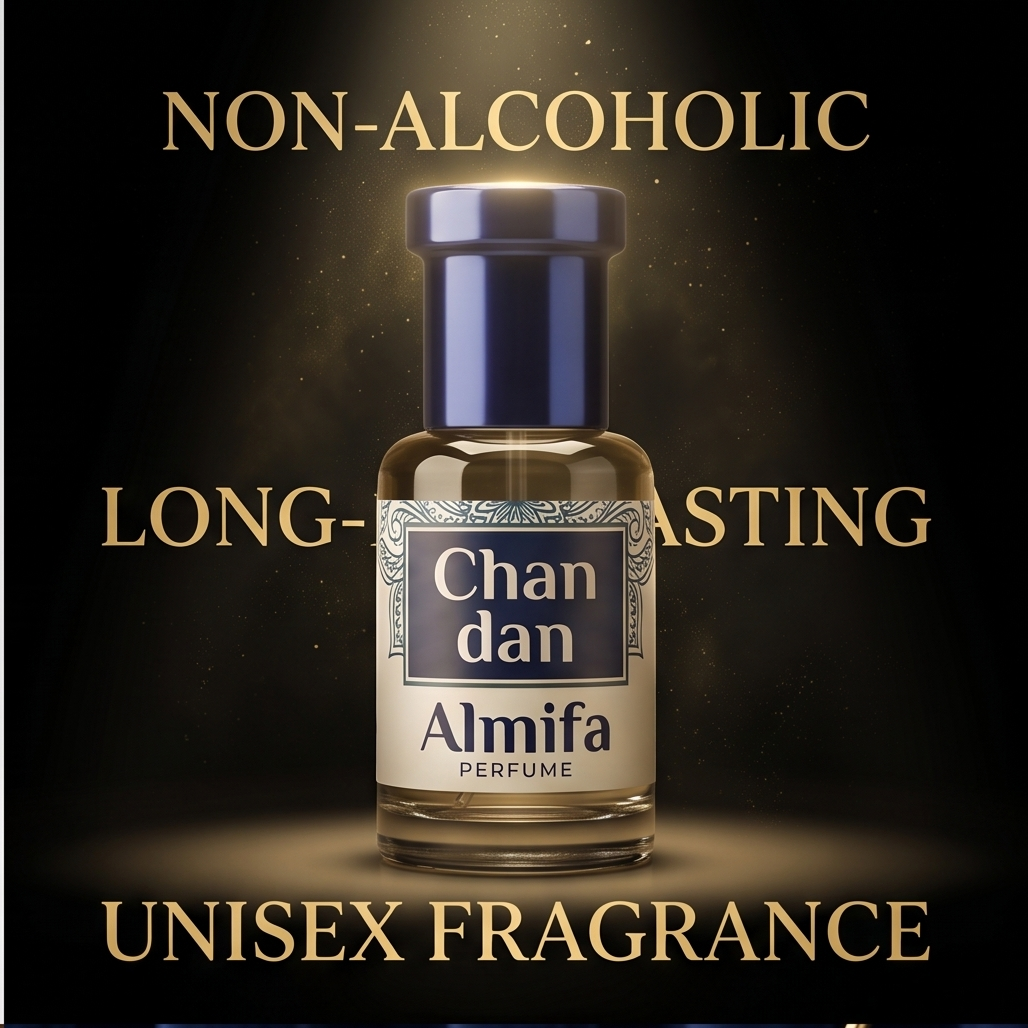 Almifa Chandan Attar (6ml) | Pure Sandalwood Attar | Long Lasting Non-Alcoholic Attar | Premium Unisex Fragrance