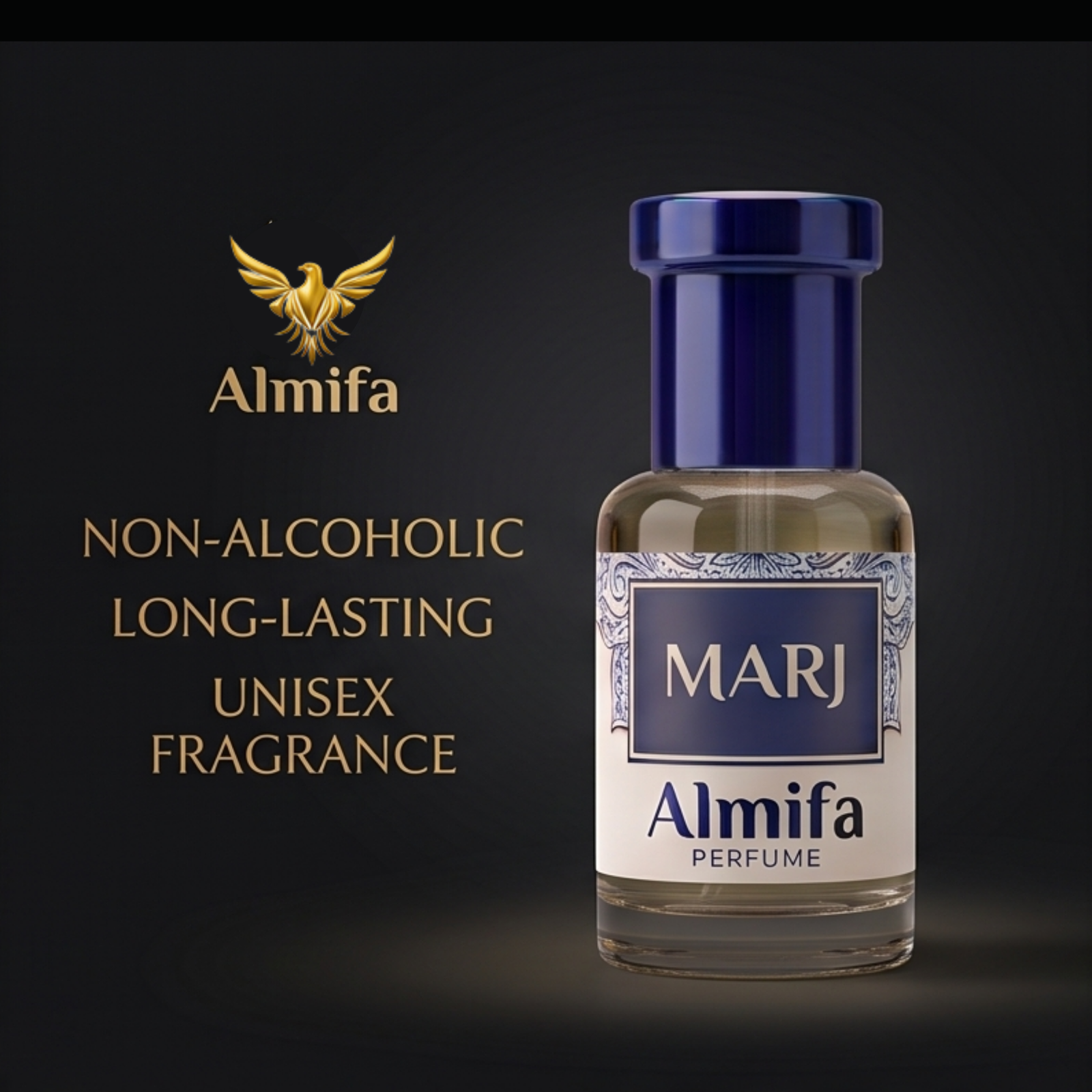 Almifa Marj Attar (6ml) | Premium Non-Alcoholic Attar | Long Lasting Luxury Oud Fragrance for Men & Women