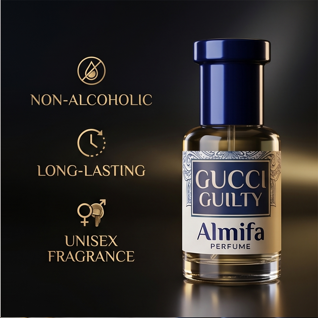 Almifa GG Guilty Attar (6ml) | Premium Non-Alcoholic Attar | Long Lasting Luxury Fragrance for Men & Women