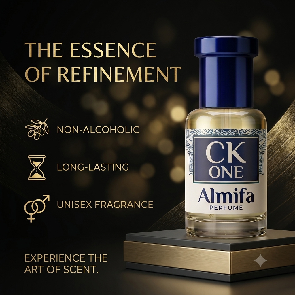 Almifa CK One Attar (6ml) | Premium Non-Alcoholic Attar | Long Lasting Fresh Citrus Unisex Fragrance