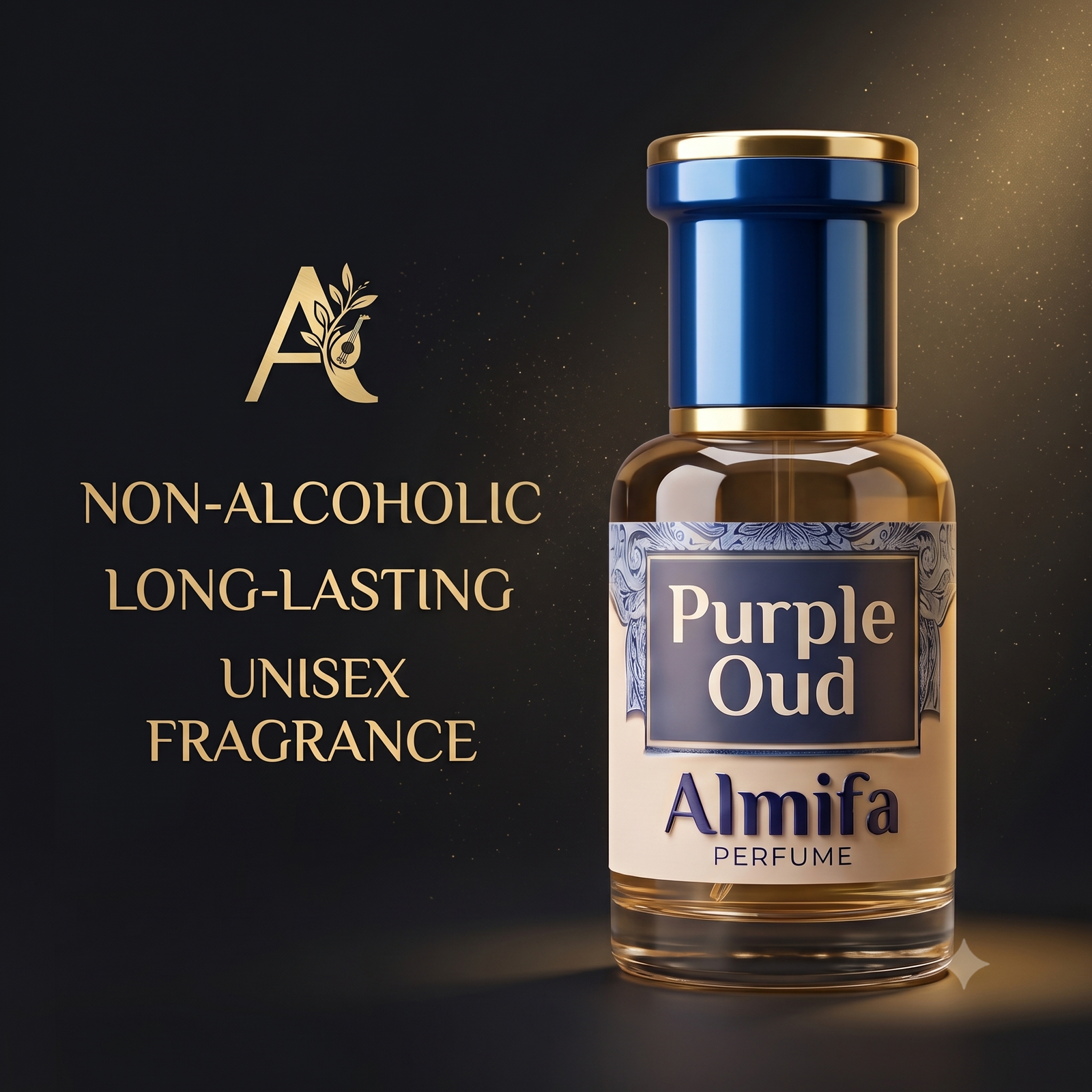 Almifa Purple Oud Attar (6ml) | Premium Non-Alcoholic Attar | Long Lasting Oud Fragrance for Men & Women
