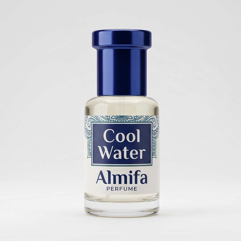 Almifa Cool Water Attar (6ml) | Premium Non-Alcoholic Attar | Long Lasting Fresh Aquatic Fragrance for Men & Women