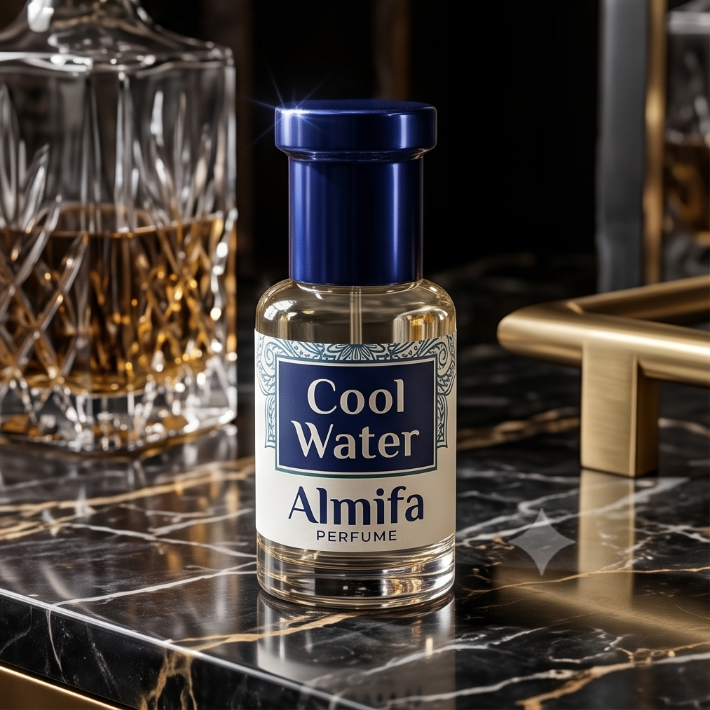 Almifa Cool Water Attar (6ml) | Premium Non-Alcoholic Attar | Long Lasting Fresh Aquatic Fragrance for Men & Women