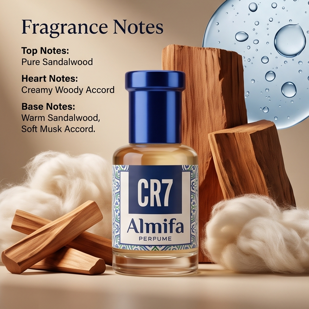 Almifa CR7 Attar (6ml) – Fresh Aquatic Long-Lasting Attar Perfume | Premium Alcohol-Free Fragrance