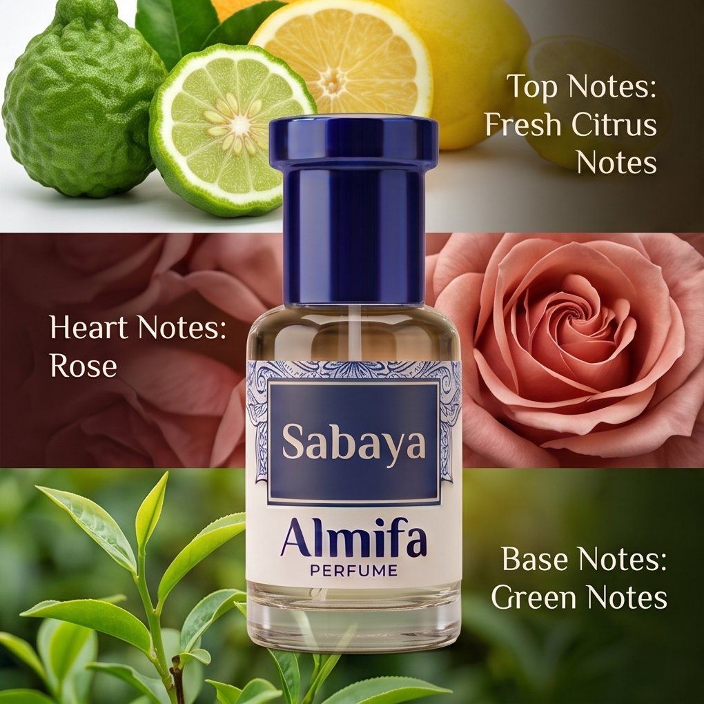 Almifa Sabaya Attar (6ml) | Premium Non-Alcoholic Attar | Long Lasting Floral Fragrance for Women